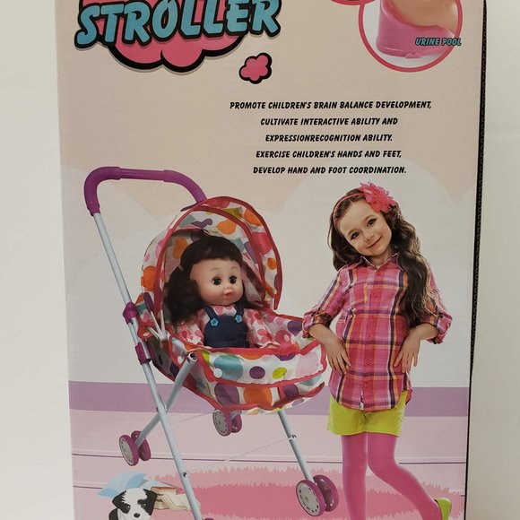 New Doll Pram with 16" Doll and Accessories - Picture 2 of 16